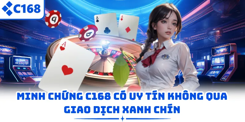 Minh chứng C168 có uy tín không qua giao dịch xanh chín