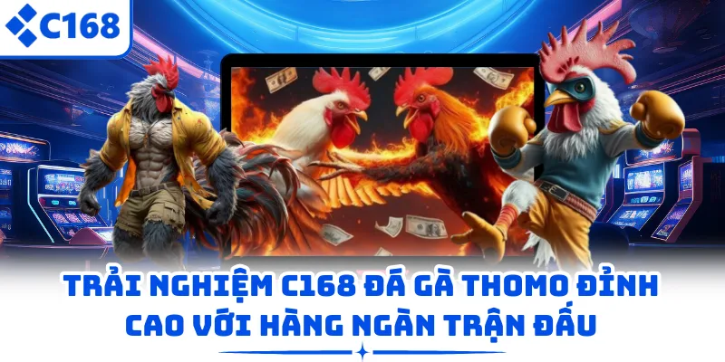 Trải nghiệm C168 đá gà Thomo đỉnh cao với hàng ngàn trận đấu